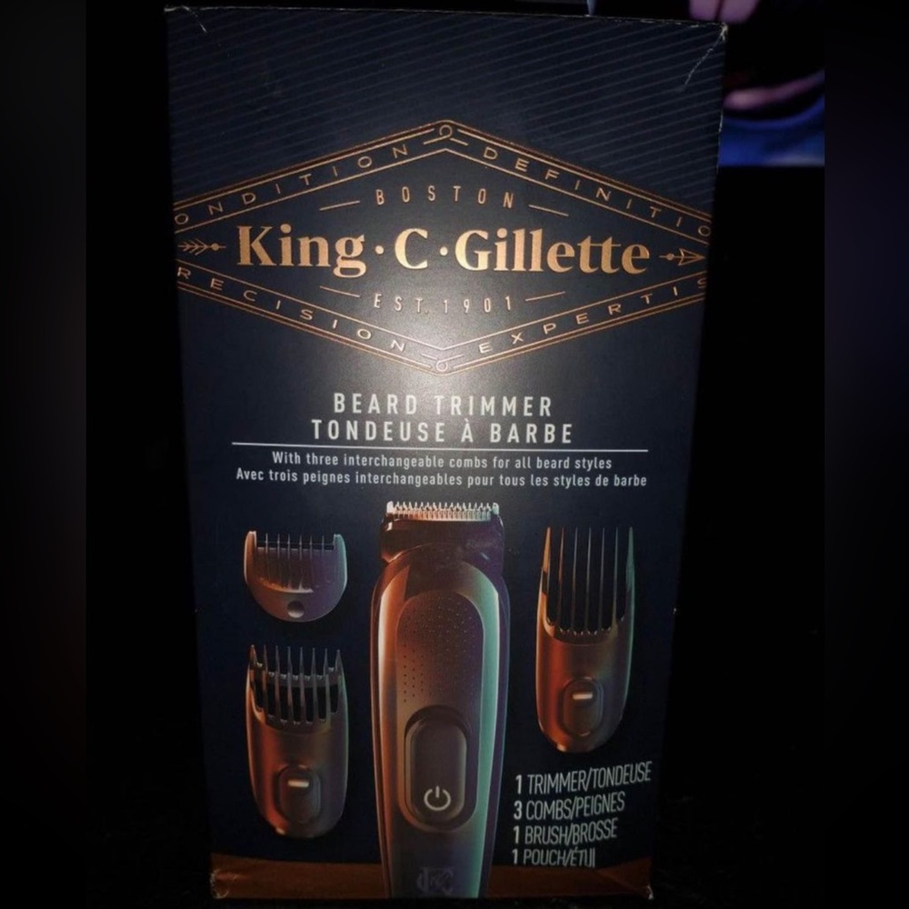 Men’s Gillette beard trimmer & bread wash